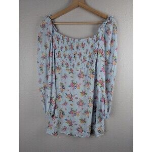Faithful‎ The Brand Juliette Blue Floral Mini Dress Size 2